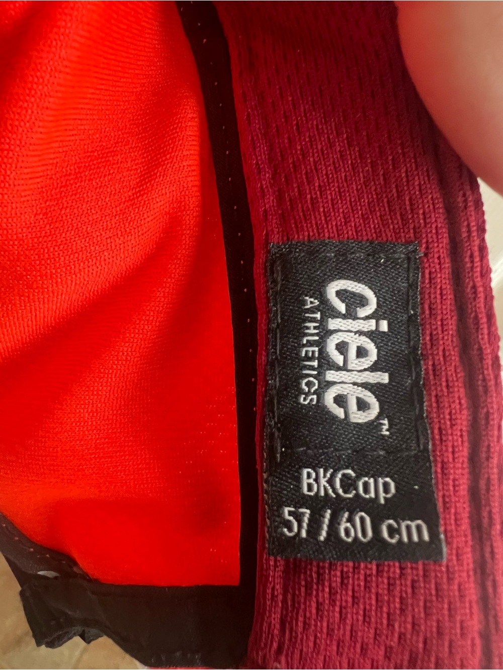 Ciele Red, Orange, and Black Bike Hat | L/XL - Picture 6 of 7